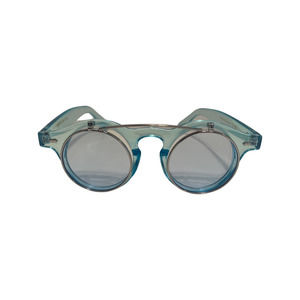 A37-1: Blue Flip Up Sunglasses